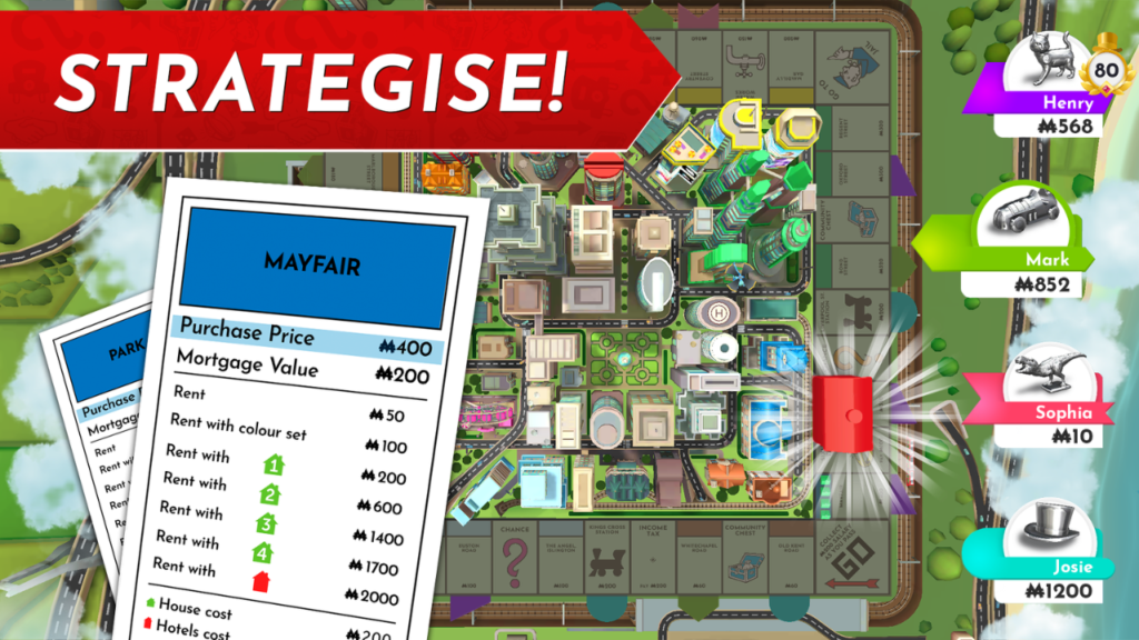 نبذة عن لعبة مونوبولي MONOPOLY مهكرة للاندرويد