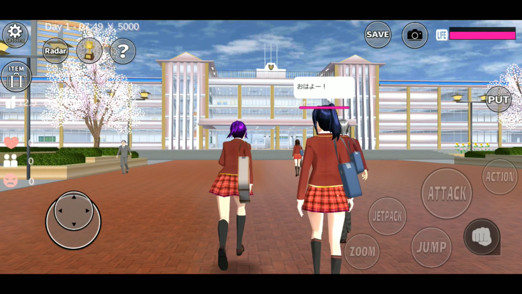 تنزيل لعبة Sakura School Simulator مهكرة برابط مباشر للأندرويد