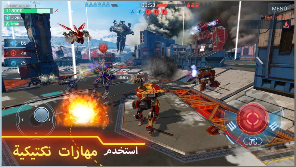 مميزات لعبة War Robots مهكرة اخر اصدار مجاناً