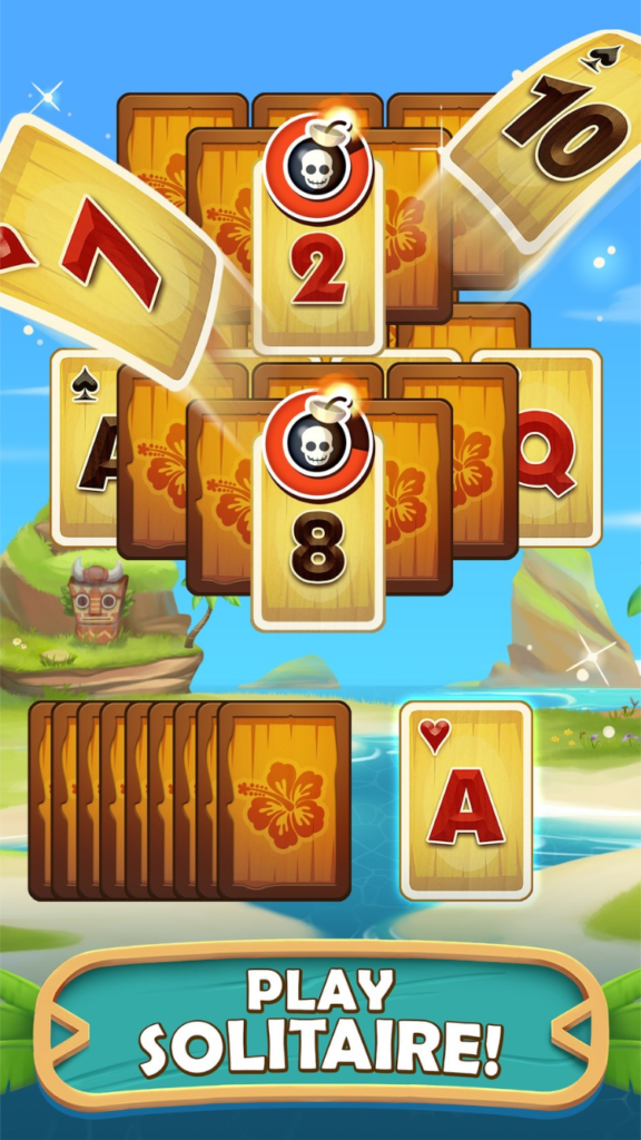 تحميل لعبة Tiki Solitaire TriPeaks APK مهكرة 2026 للأندرويد 3