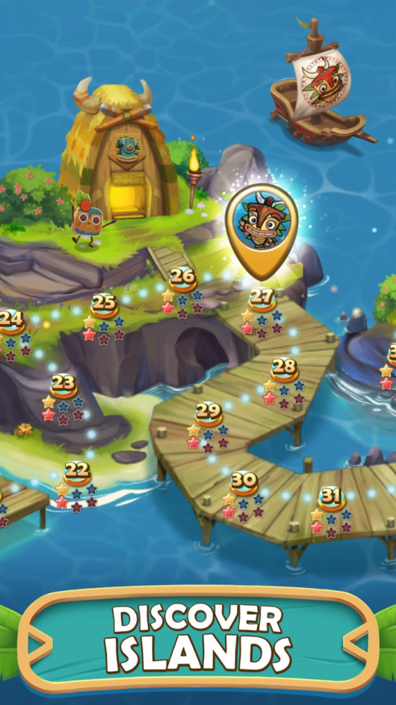 تحميل لعبة Tiki Solitaire TriPeaks APK مهكرة 2026 للأندرويد 2