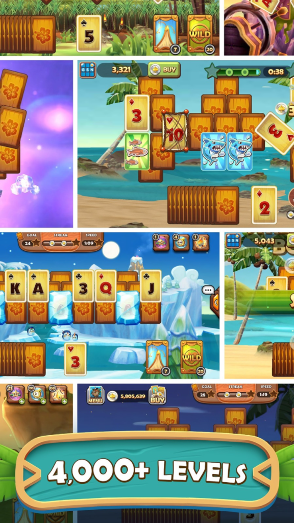 تحميل لعبة Tiki Solitaire TriPeaks APK مهكرة 2026 للأندرويد 1